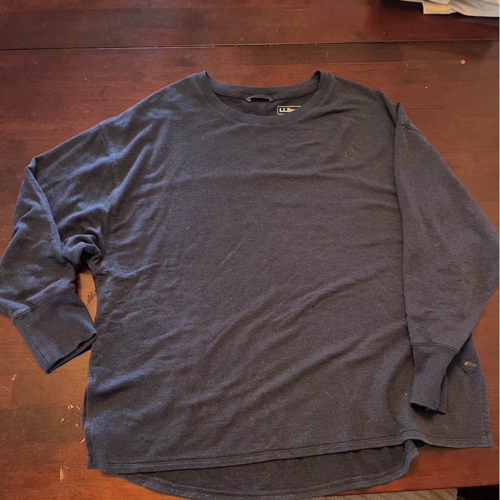 L.L. Bean Dark Blue Women's Shirt